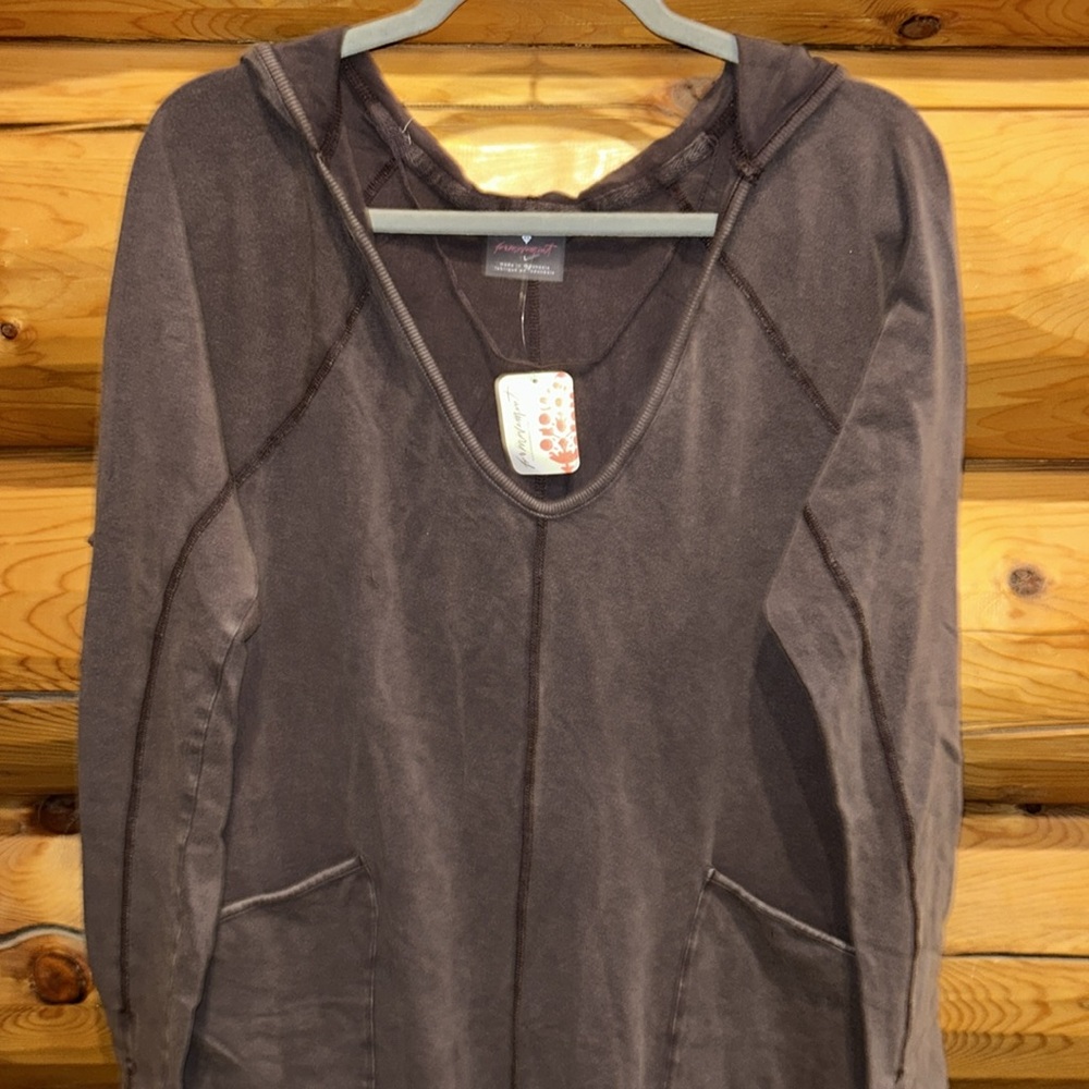 Free People NWT Hot Shot Long Sleeve Onesie Size XS, S, M & L in Dark Espresso - Picture 6 of 12